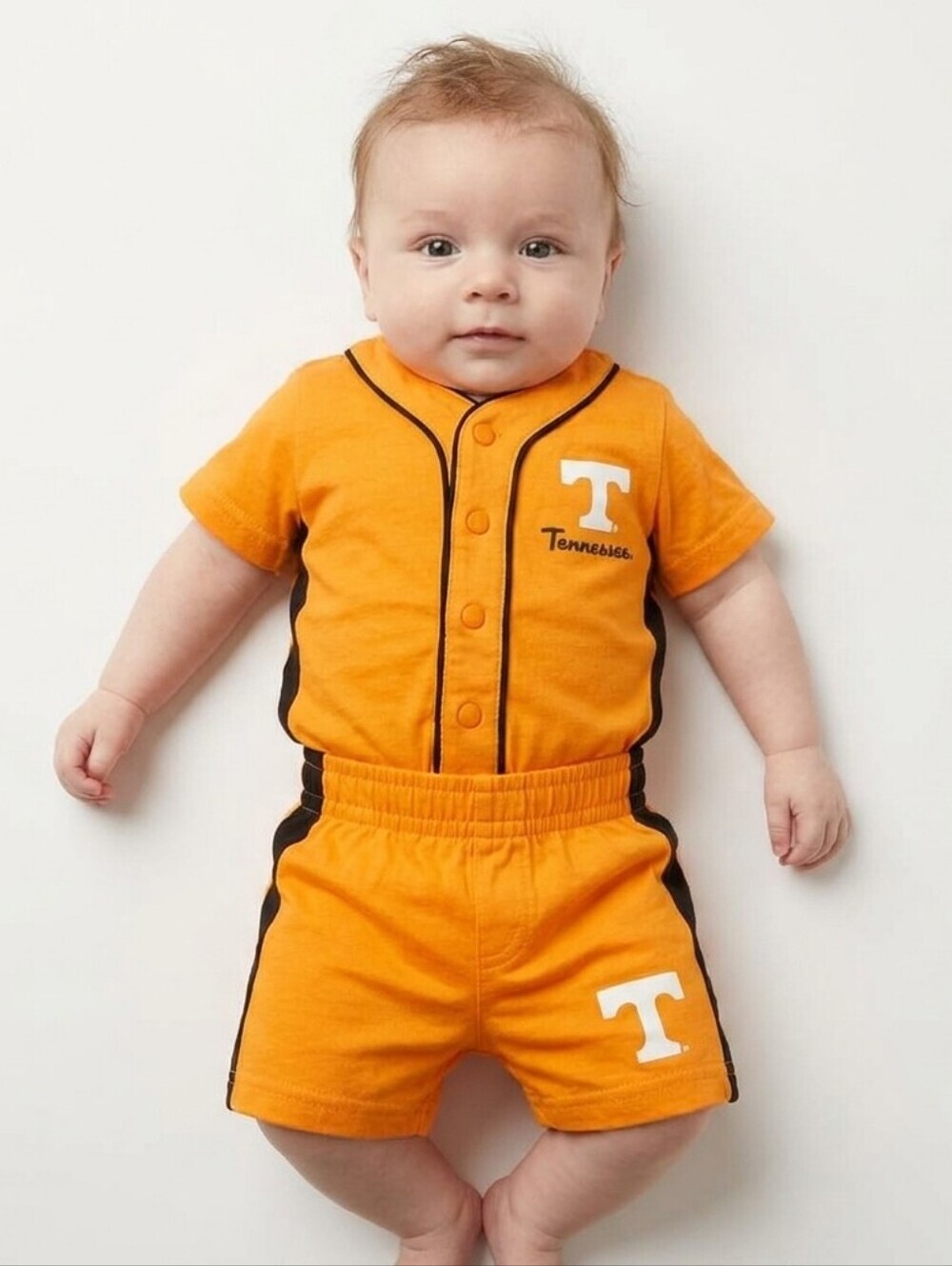 Campus Heritage Kids Tennessee Orange 3-6 Month Shirt and Shorts outfit
